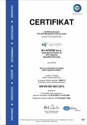 SIJ Acroni certifikat ISO 9001 2015 veljaven do 24.02.2026 slo 1